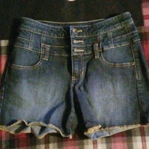 Lovesick "The Short" Size 5 High Waisted Blue